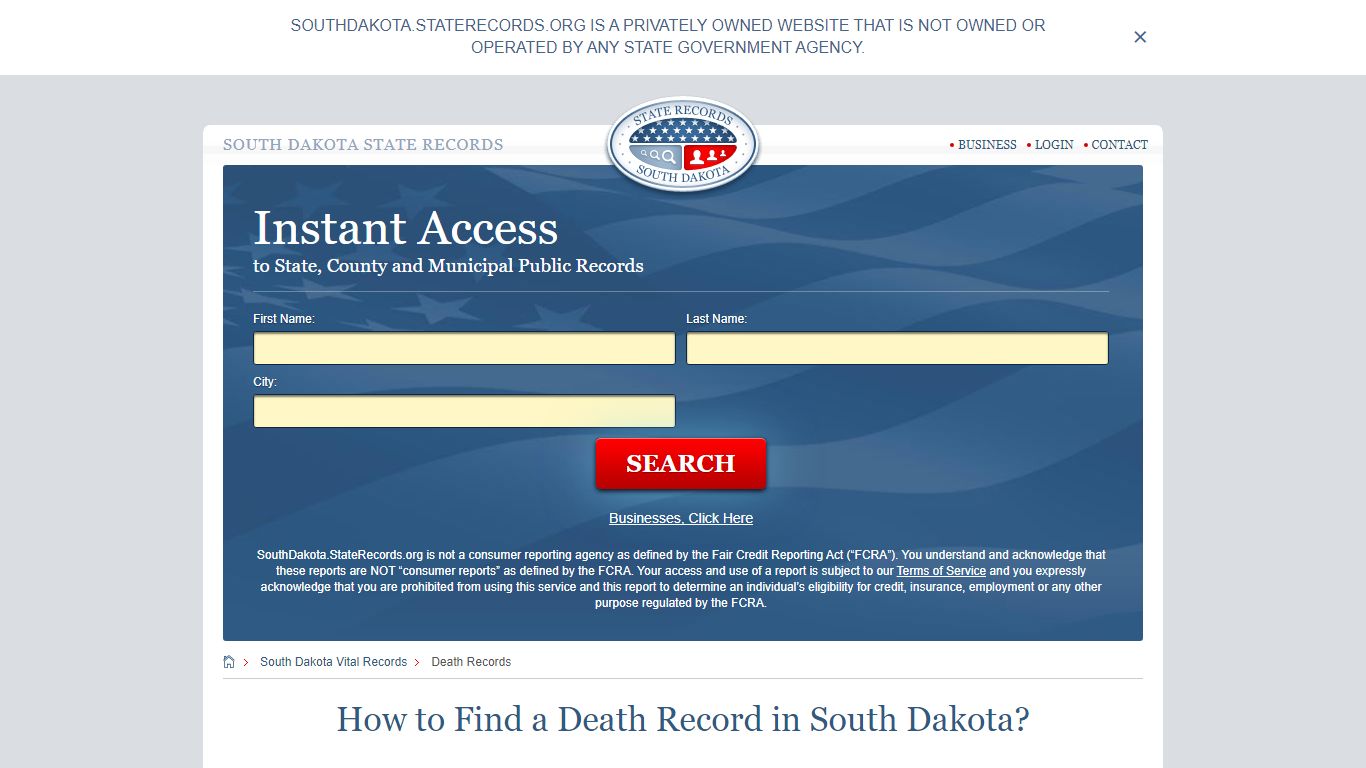 How to Find a Death Record in South Dakota? - State Records